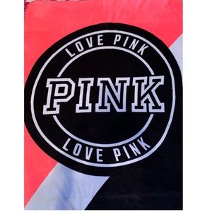 VS Pink plush throw blanket
